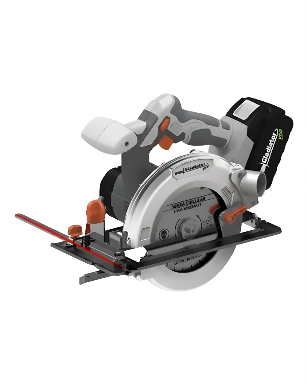 Sierra Circular Inalámbrica 6-1/2" 18V Gladiator SC807 + Batería + Cargador