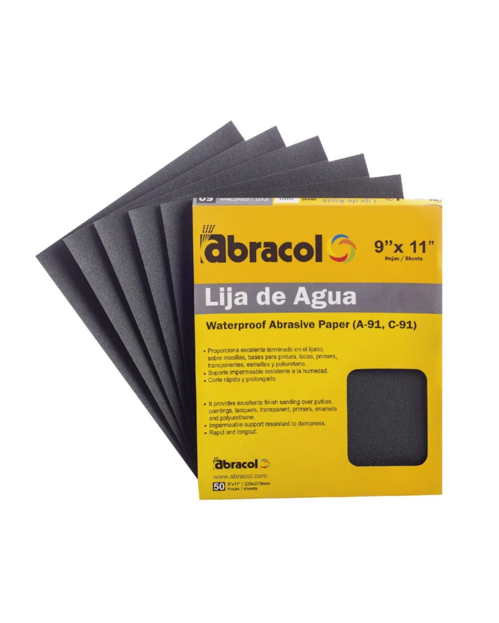 Lija De Agua #400 Abracol X 50und