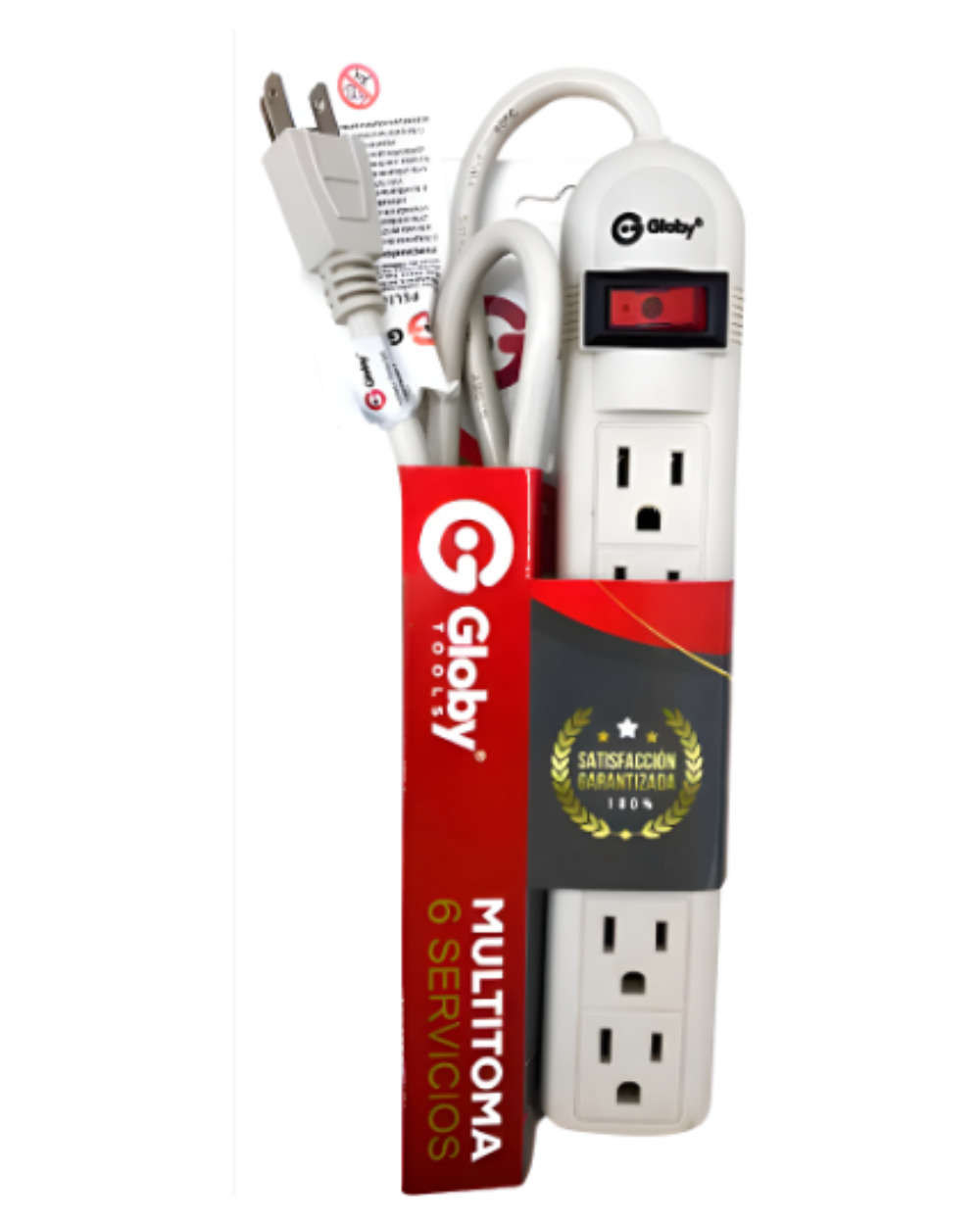 Multitoma Extension X6 Puertos Con Proteccion Y Norma Blanco