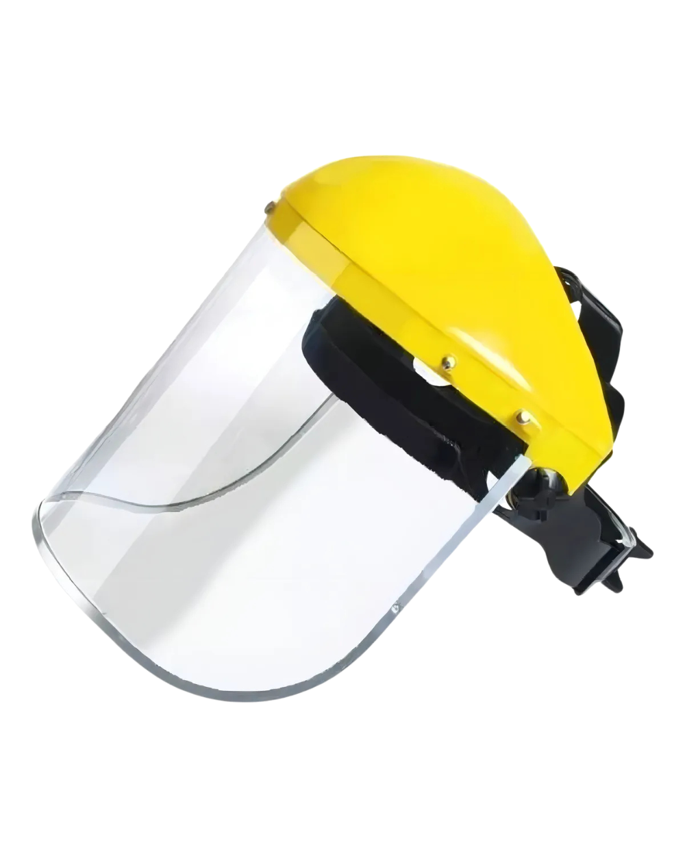 Careta Acrílica Esmerilar Focci + Gafas Transparentes Amarillo