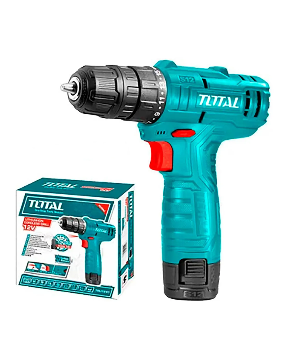 Taladro Inalambrico 10mm Total Incluye Bateria De 1.5ah