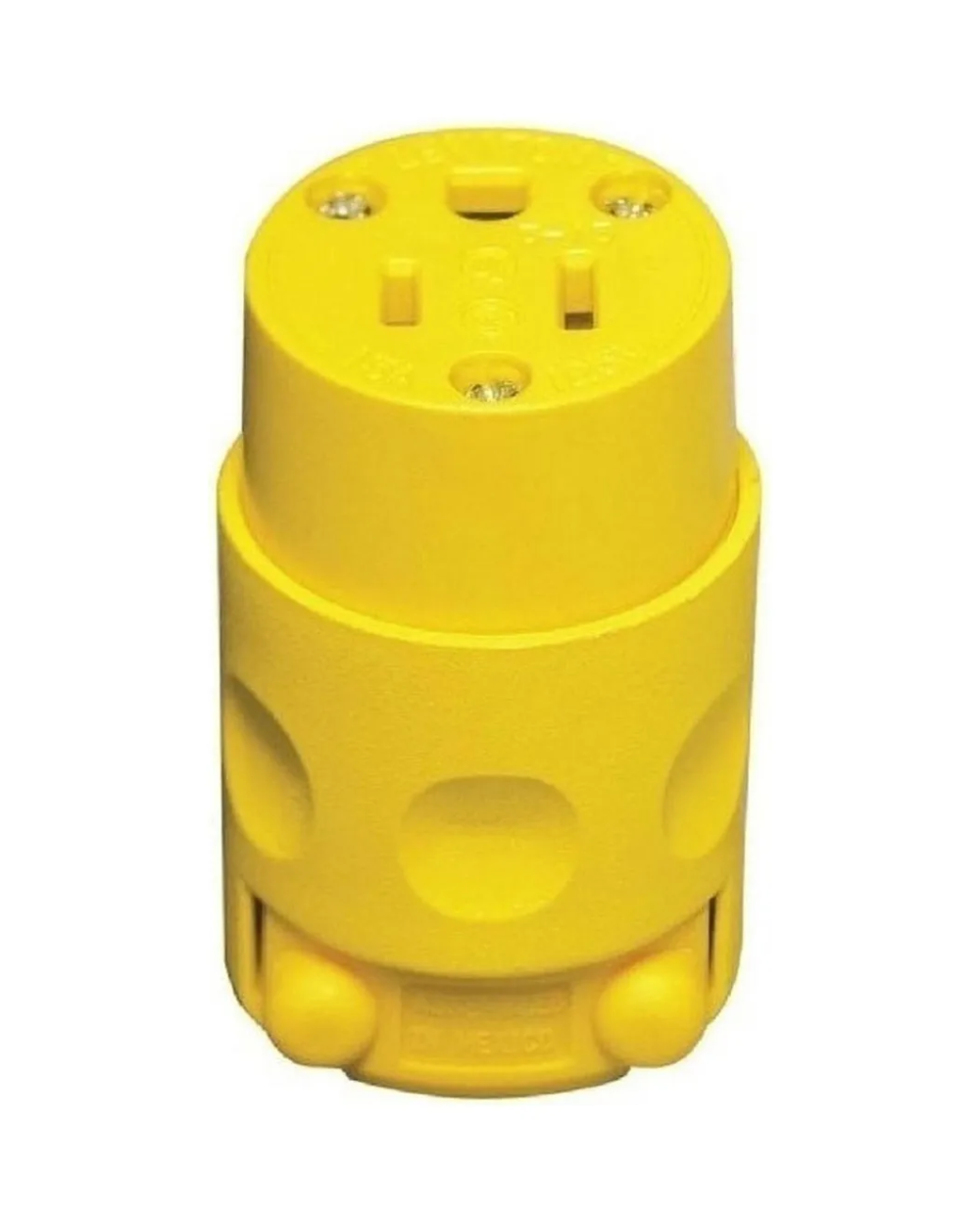 Tomacorriente Aéreo Leviton 515cv Amarillo 15a 125v Nema 5-15r Plástico