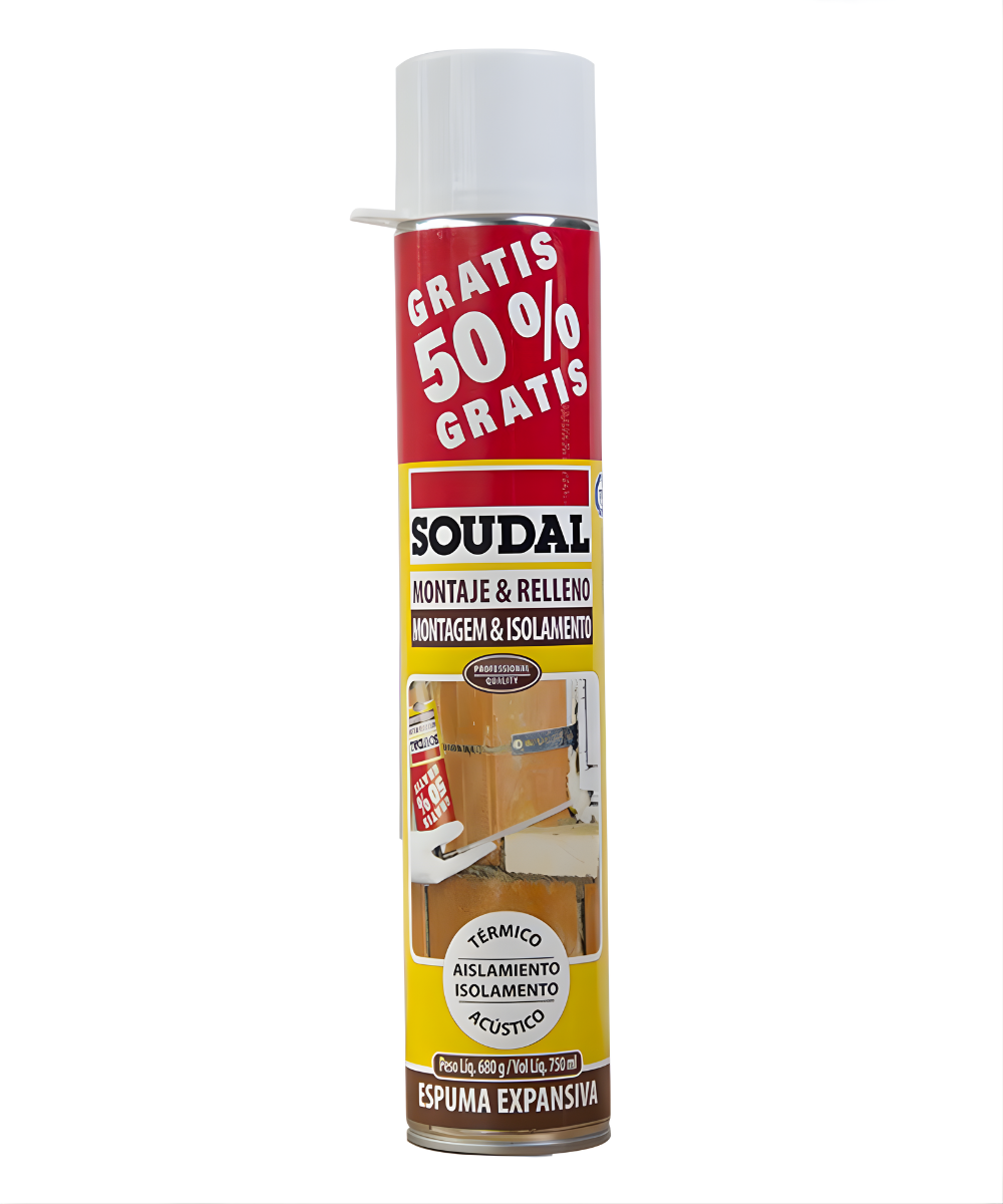 Espuma Expansiva Poliuretano Soudal 750ml