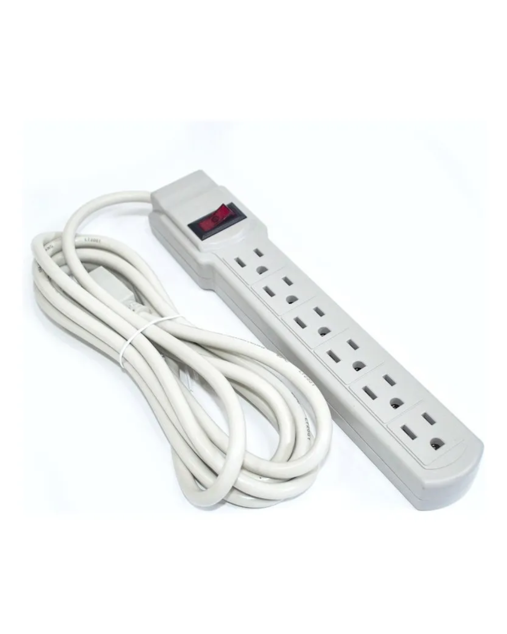 Multitoma Regleta Eléctrica 6 Salidas 3m Protección Sobrecarga Titanium