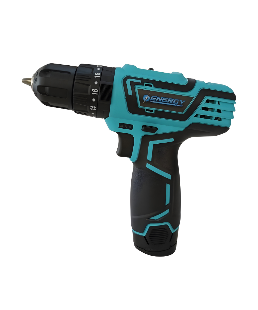 Taladro Percutor 3/8" 12V Energy + Batería + Cargador