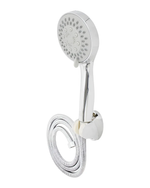 Teleducha Abs Cromo 5 Funciones Boccherini Manguera Acero Inoxidable 1,5m