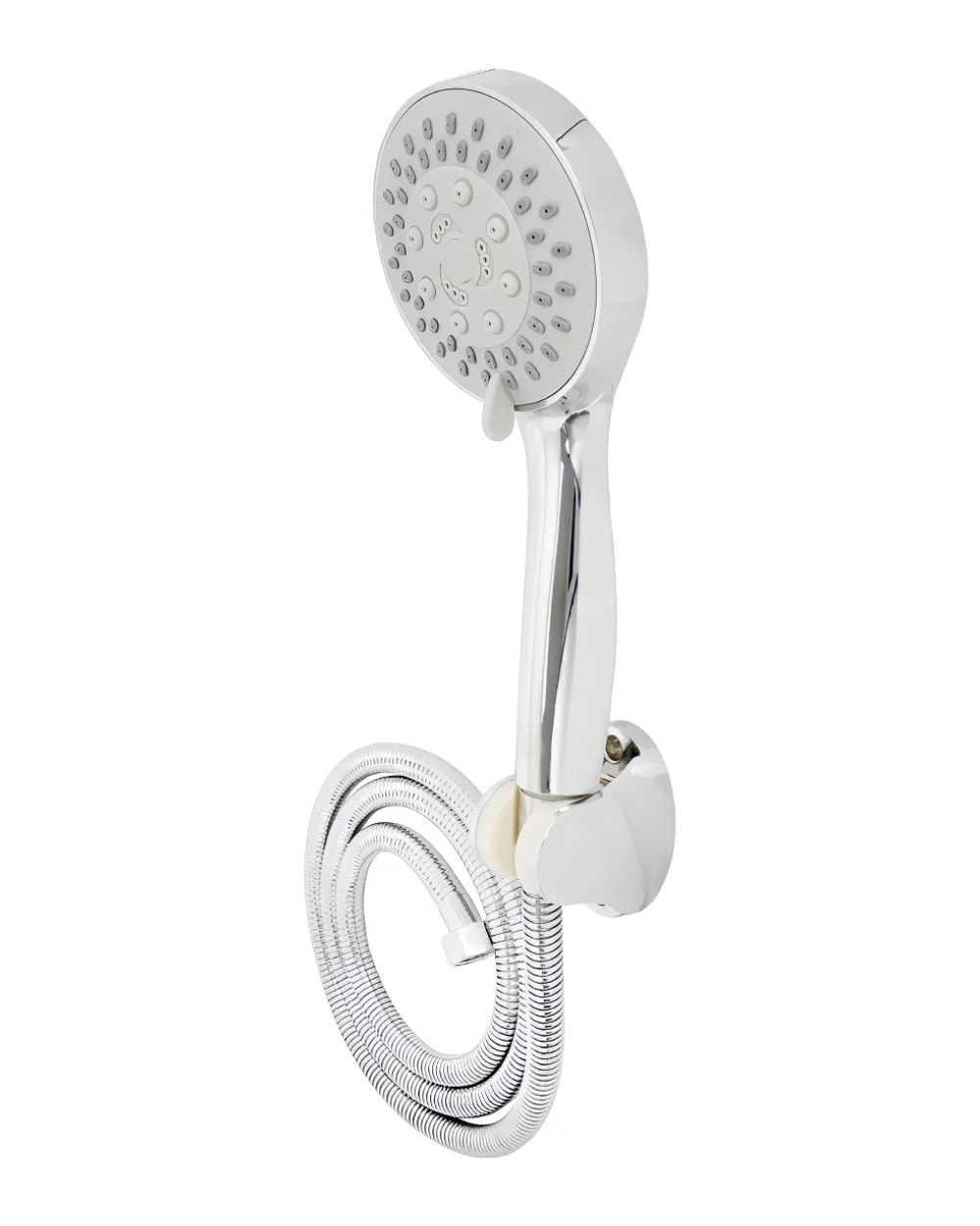 Teleducha Abs Cromo 5 Funciones Boccherini Manguera Acero Inoxidable 1,5m