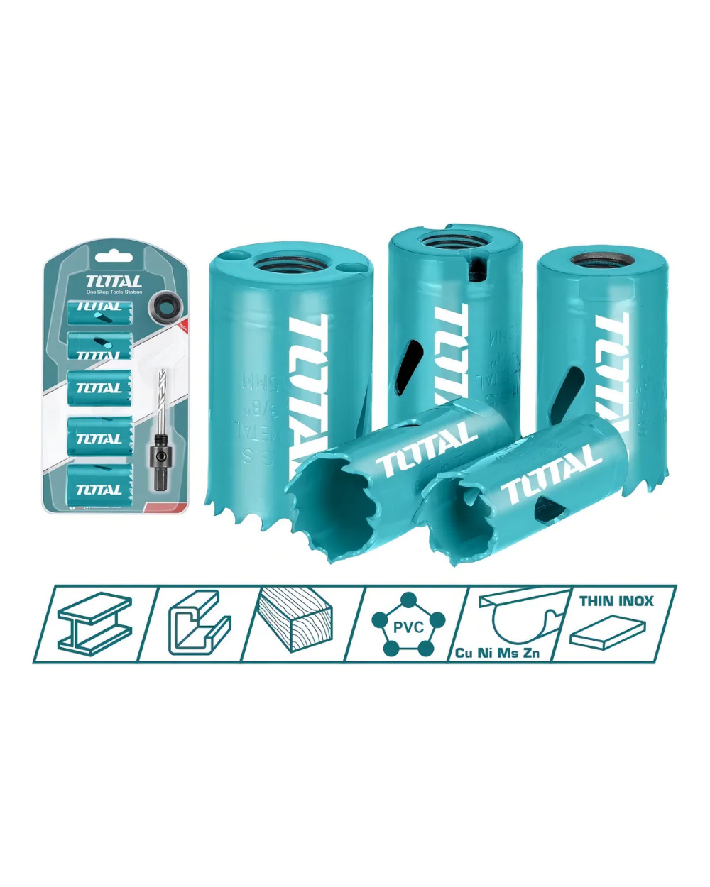 Sierras Copa Bimetálicas x7 Pzs Total TACSH1071