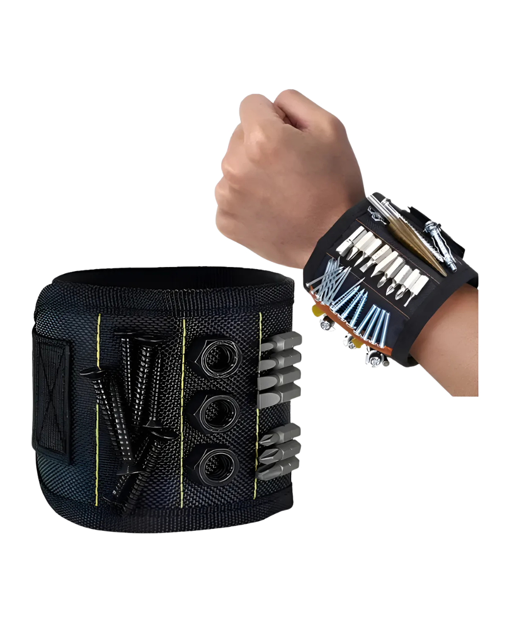 Pulsera Magnética Porta Tornillos y Herramientas