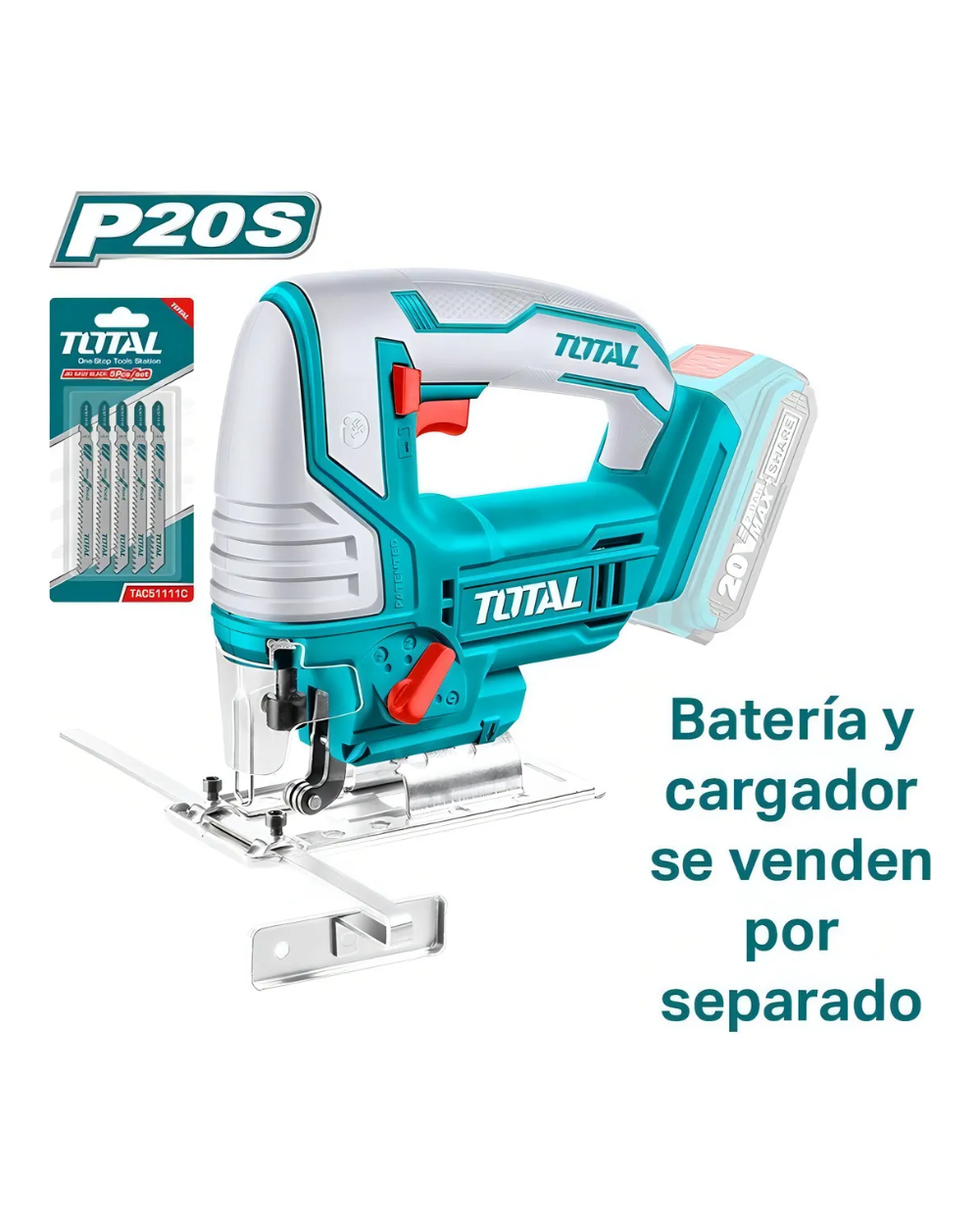 Sierra Caladora Inálambrica Litio-ion Total No incluye Bateria ni Cargador