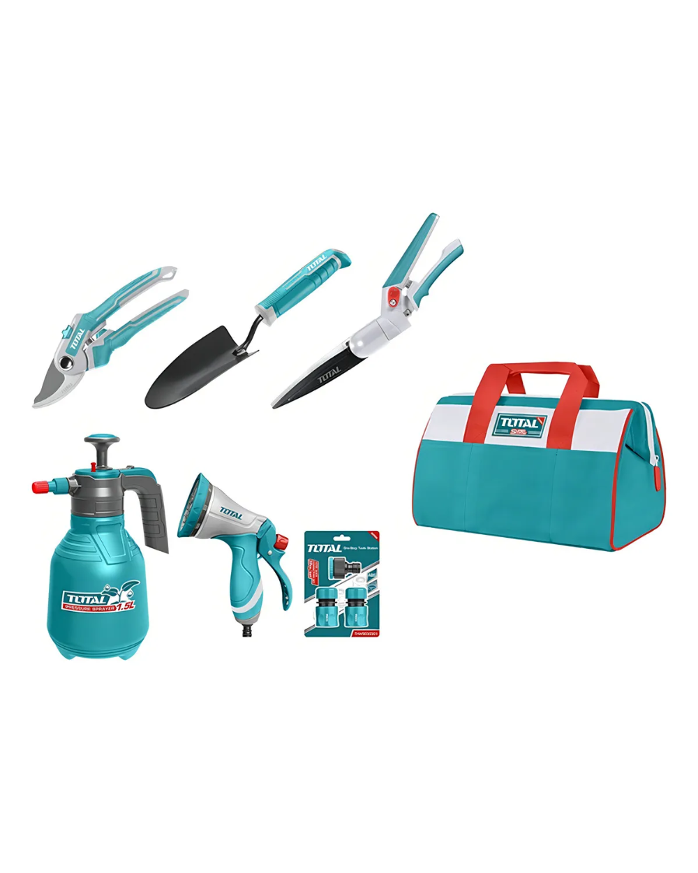 Herramientas De Jardín Kit Juego 7 Piezas Total Tos23048