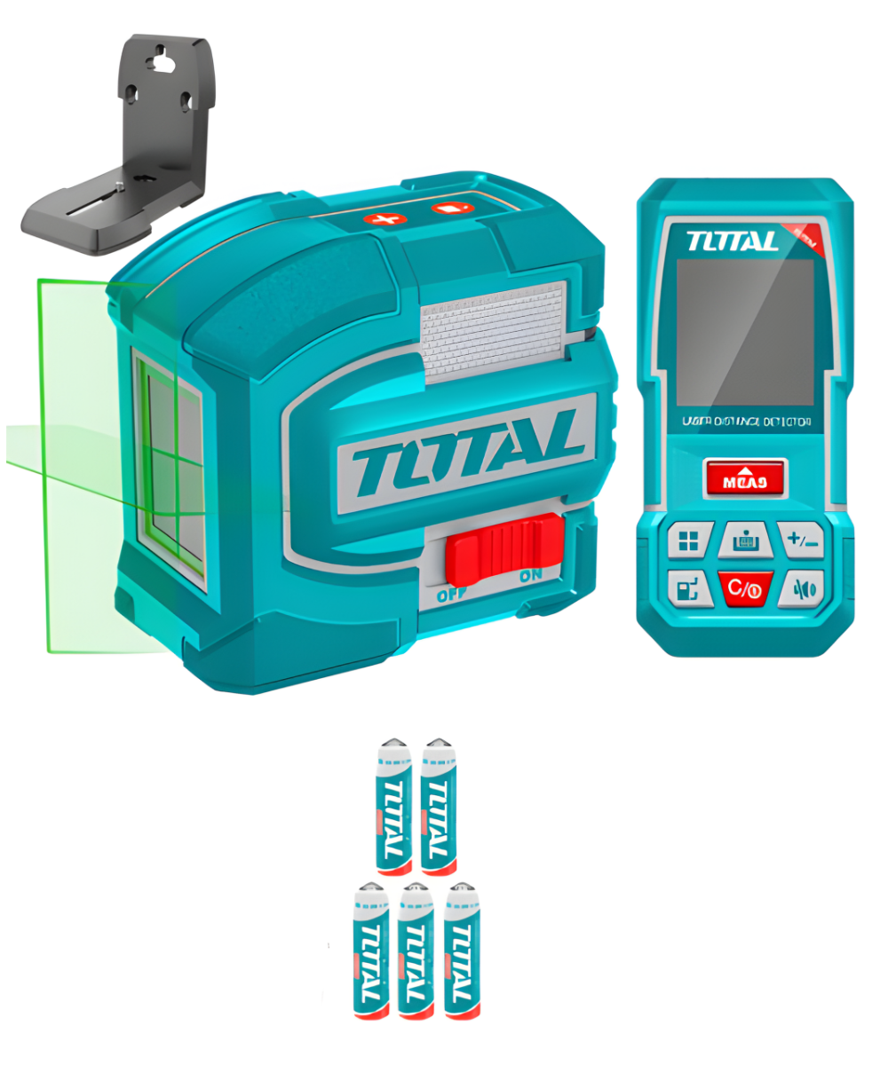 Kit Nivel Láser Verde 35M + Medidor Láser 70M TOTAL