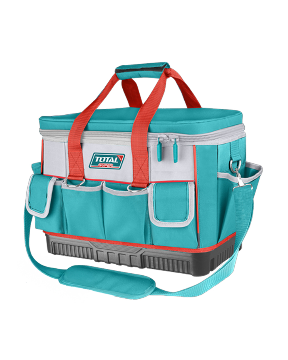 Bolso De Herramientas 16  Total, Reforzado 20kg Industrial Turquesa
