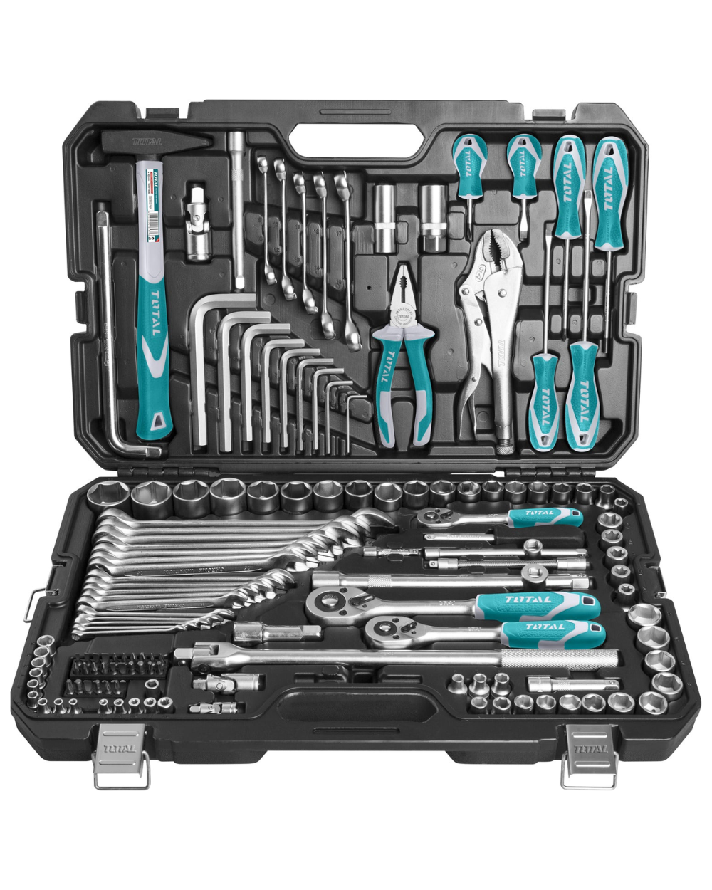 Juego De Herramientas 142 Piezas Industrial Total Verde