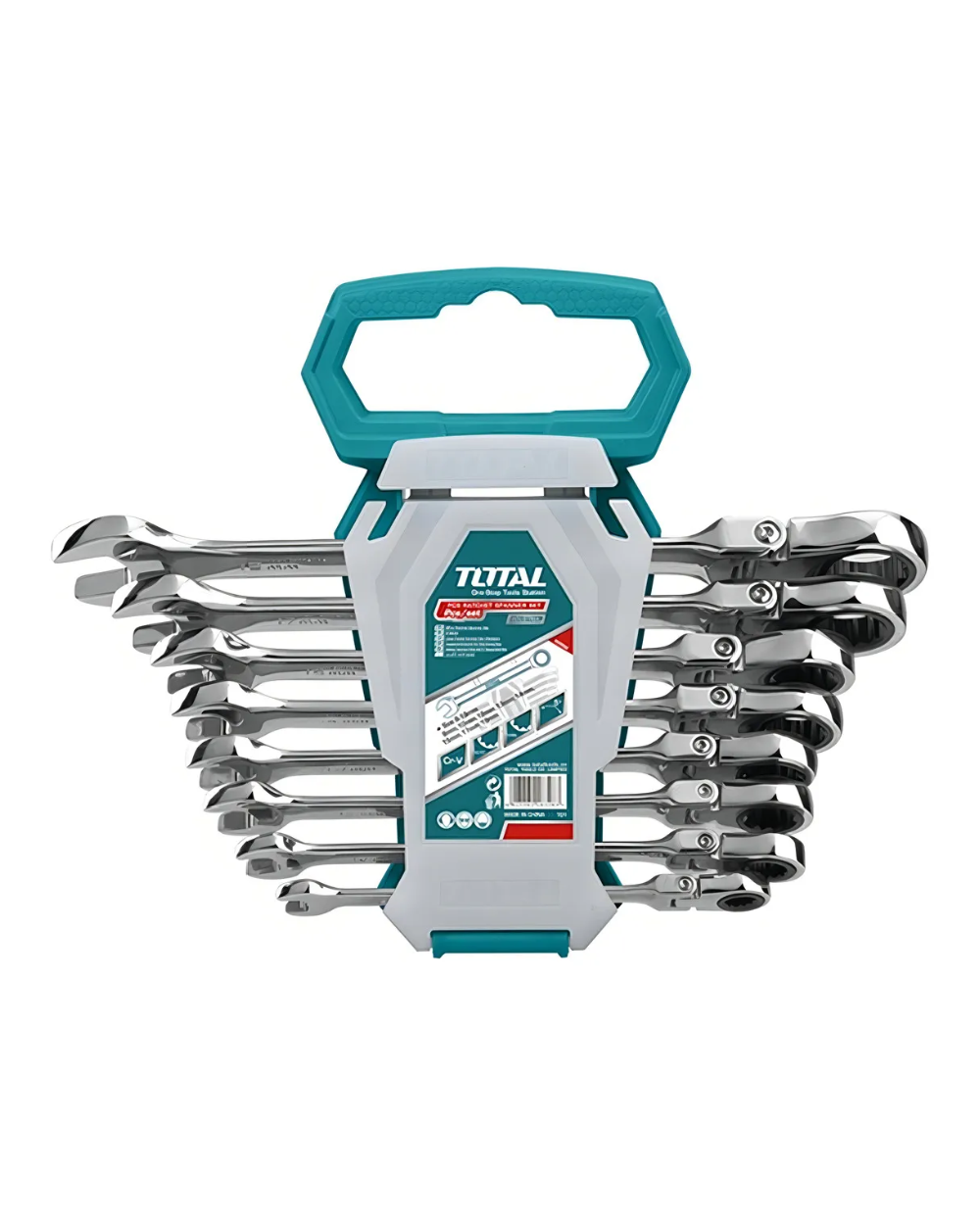 Llaves Mixtas Flexibles Con Rachet Total Tht102rk586 Juego 8pcs De 8 A 19mm