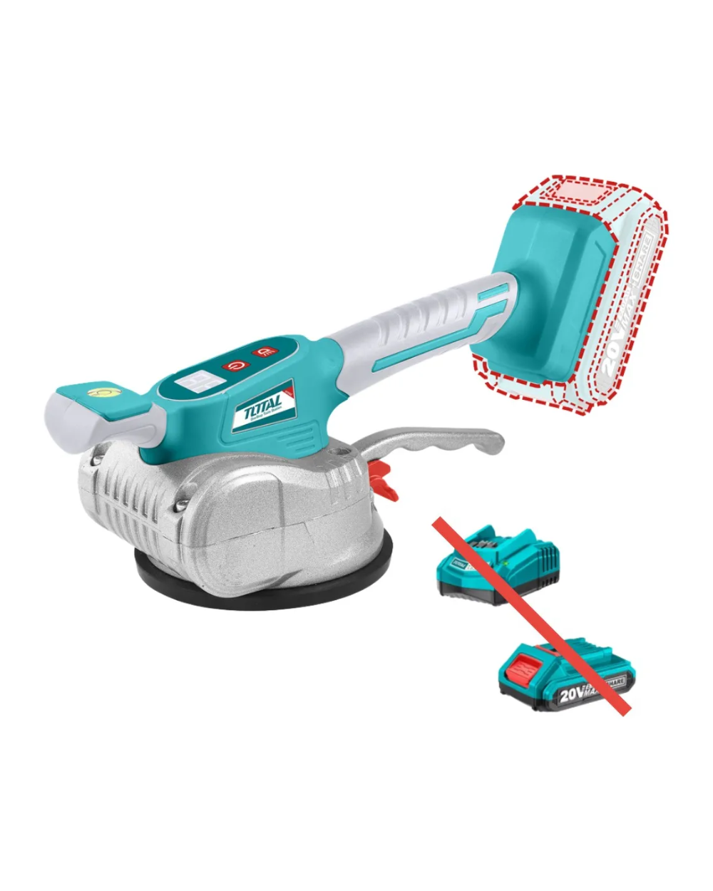 Ventosa Niveladora Ceramica Inalambrica Total Sin Bat Ni Car