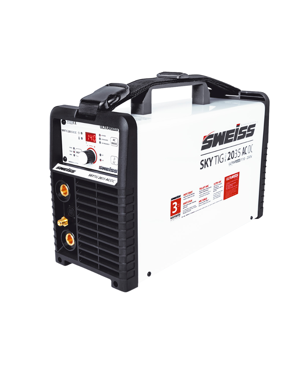 Soldador Inversor Sweiss 200a Ac/dc Skytig2035 Blanco
