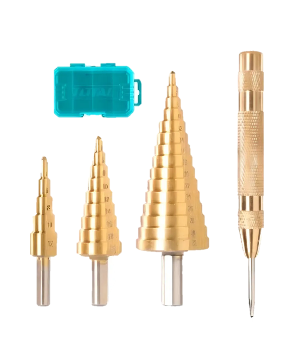 Brocas Escalonadas x3 Pzs + Punzón Total TACSD2041