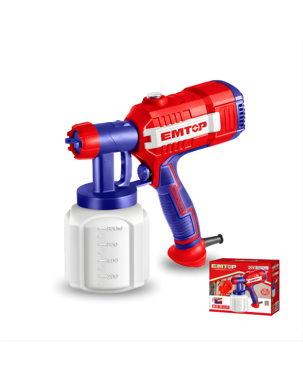 Pistola Pintar Eléctrica 450W 800ml EMTOP ULSGN35001