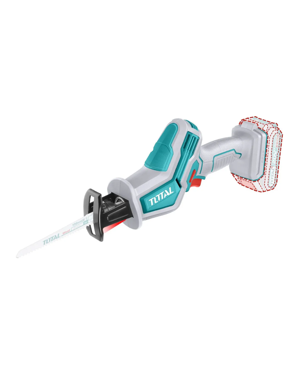 Sierra Sable Inalámbrica 20V Total TRSLI6506 No Incluye Batería ni Cargador