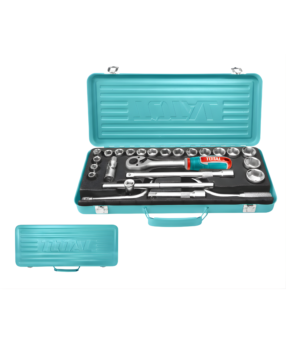 Juego Rache y Copas 1/2" x24 Pzs Total THT141253