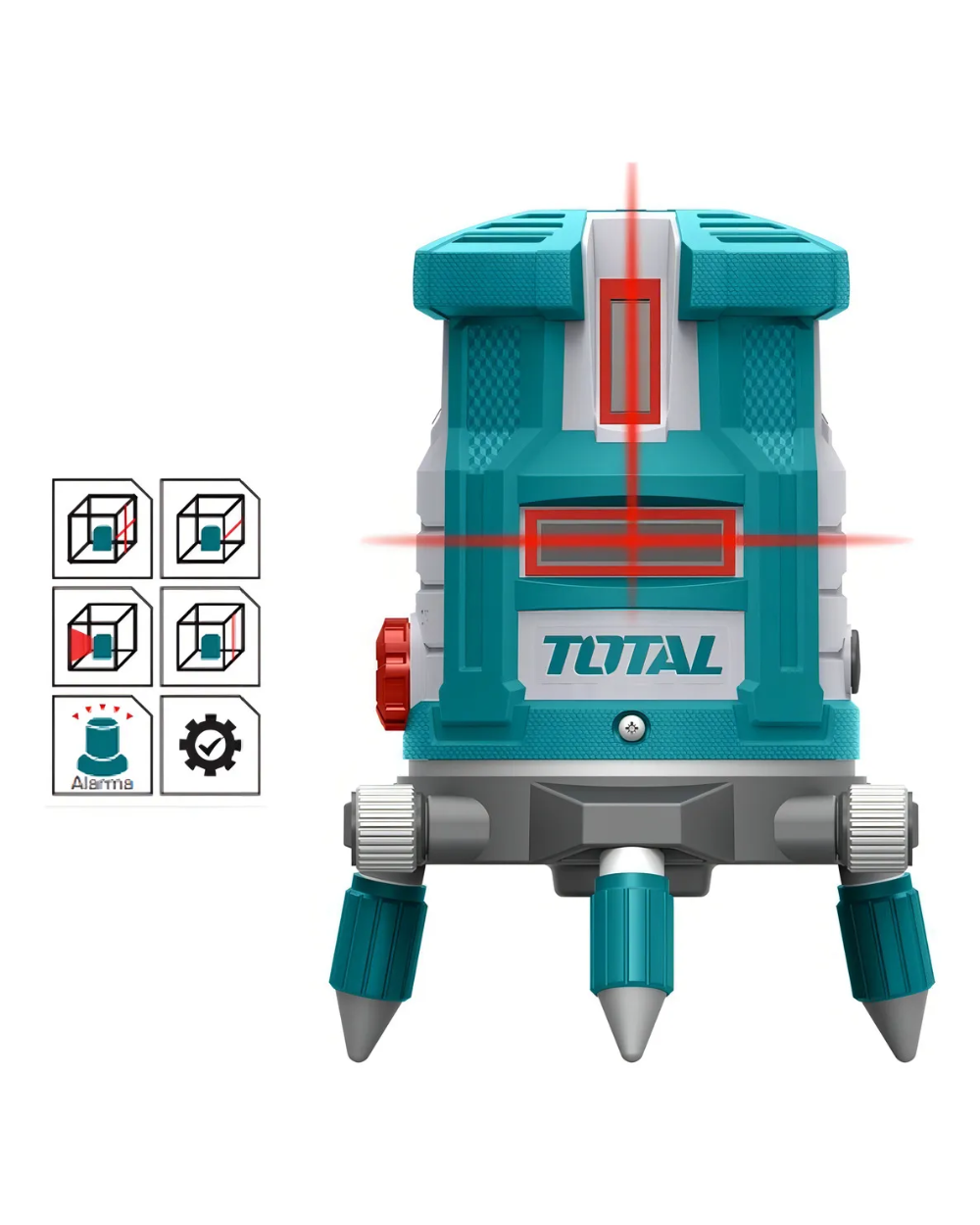 Nivel Láser Rojo Autonivelante 5 Líneas 30m Total TLL306505