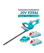 Cortasetos Inalámbrico 20V 18" Total + 2 Baterías THTLI20018