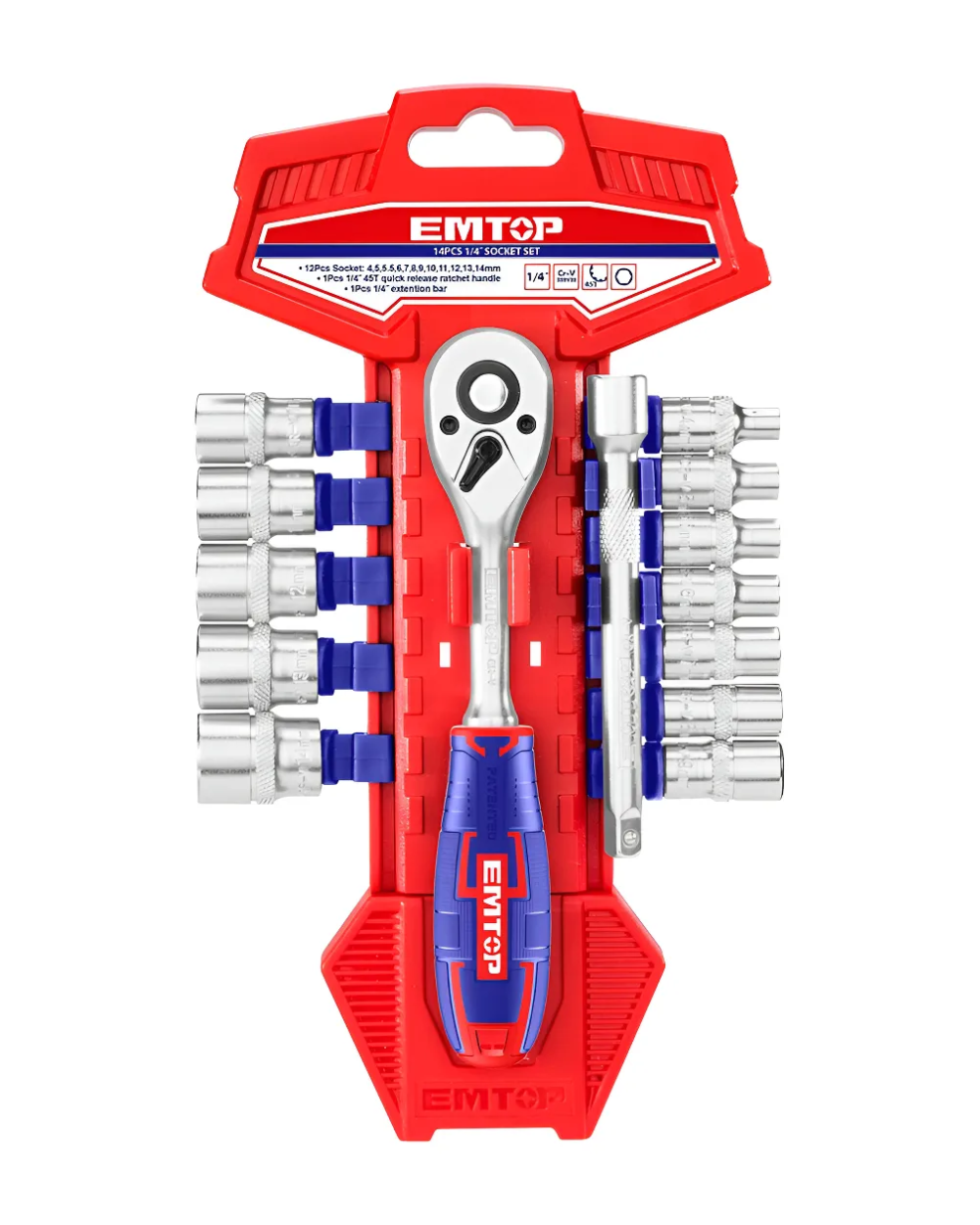 Rache Con Copas 1/4 X 14 Pzs Industrial Emtop