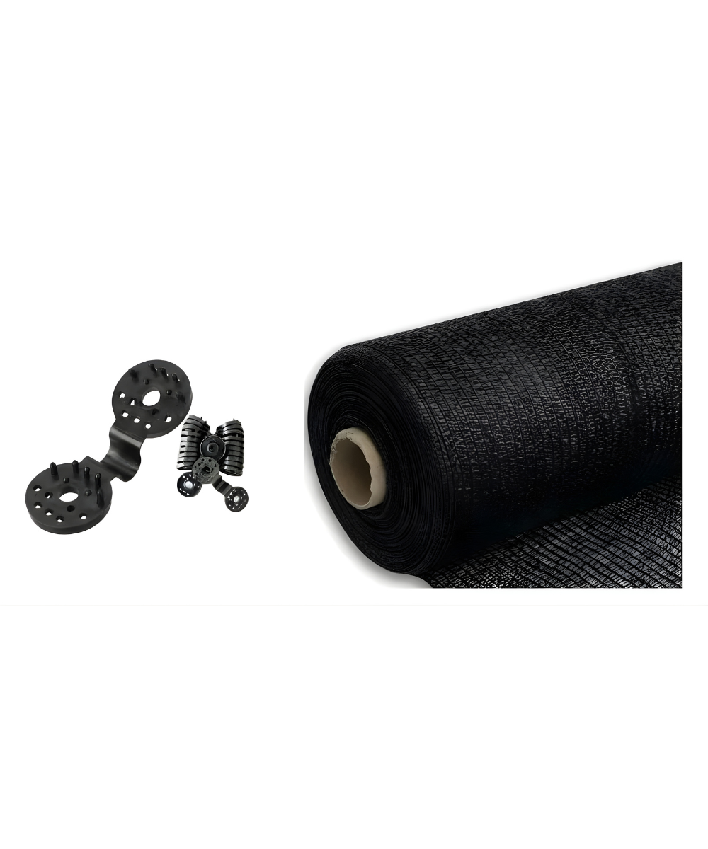 Polisombra Negra 80% 4x10m + 18 Broches