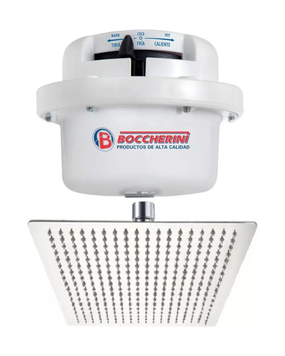 Ducha Eléctrica Boccherini 110v Fusion + Ducha 20cm X 20cm Cromada 110V