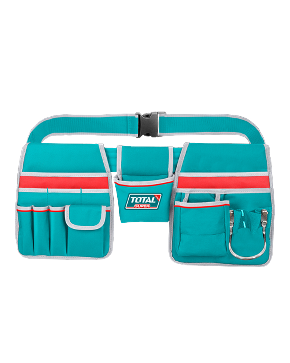 Porta Herramienta 13 Bolsillos Cap 10kg Super Total Turquesa