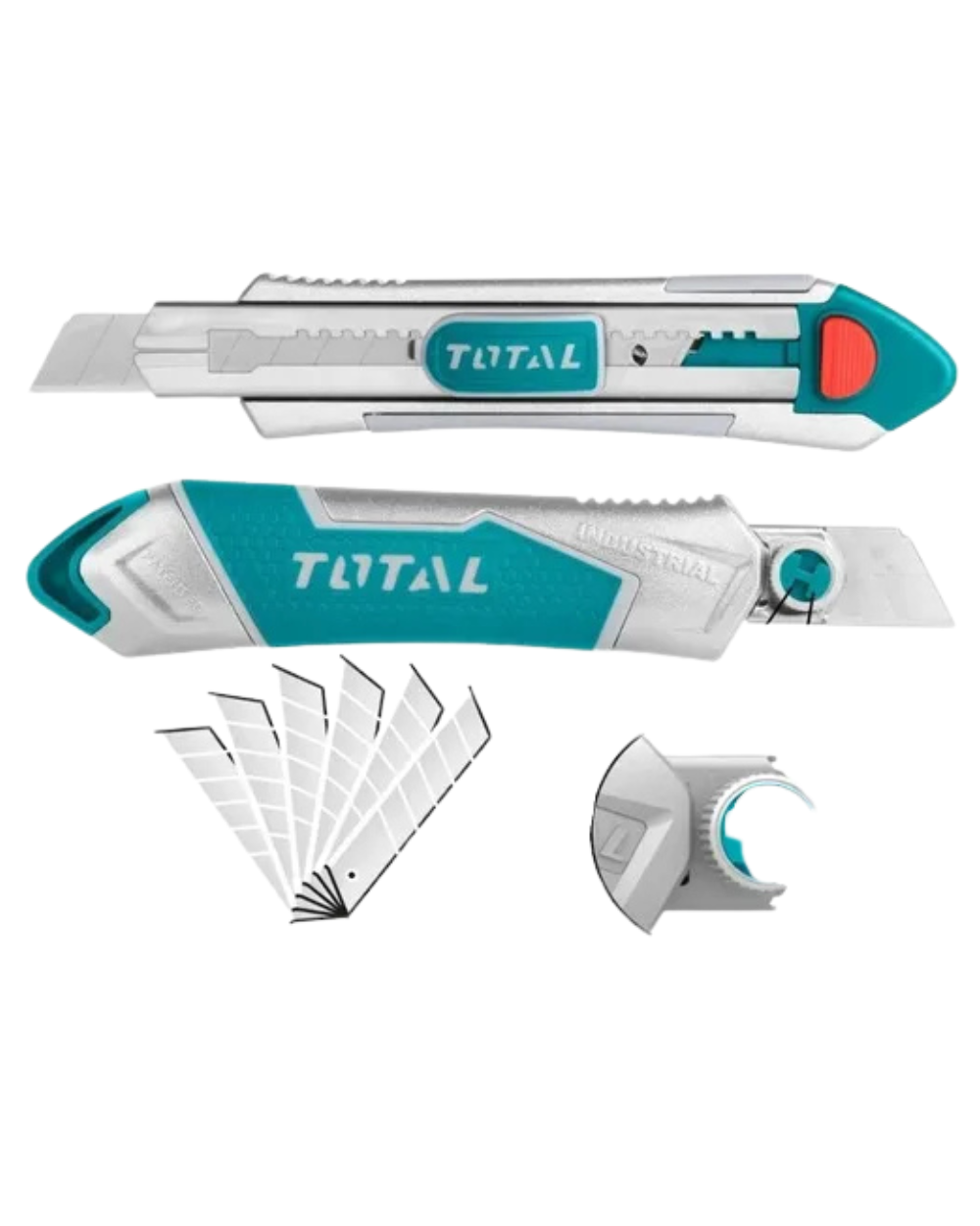 Bisturi 18x100mm Industrial Metalico Con 6 Repuestos Total