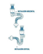 Sifon Flexible Con Filtro Tapon En Bronce Boccherini Yw617