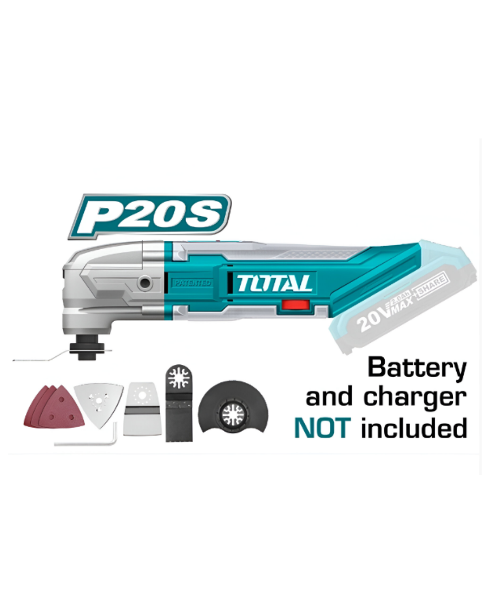 Multiherramienta Inalambrica + Accesorios No Incluye Bat/car