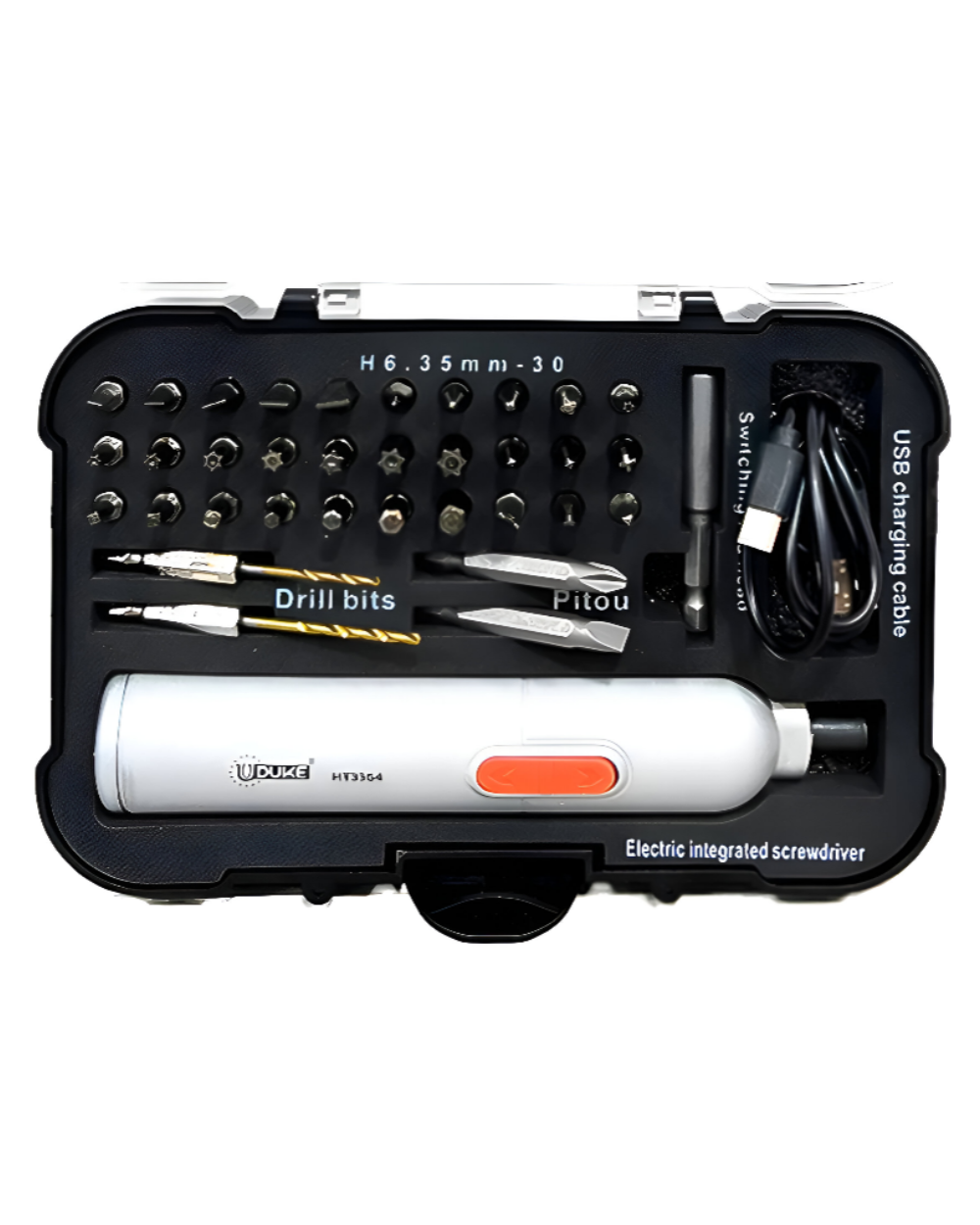 Destornillador Inalámbrico USB-C + 37 Puntas Uduke HT3364