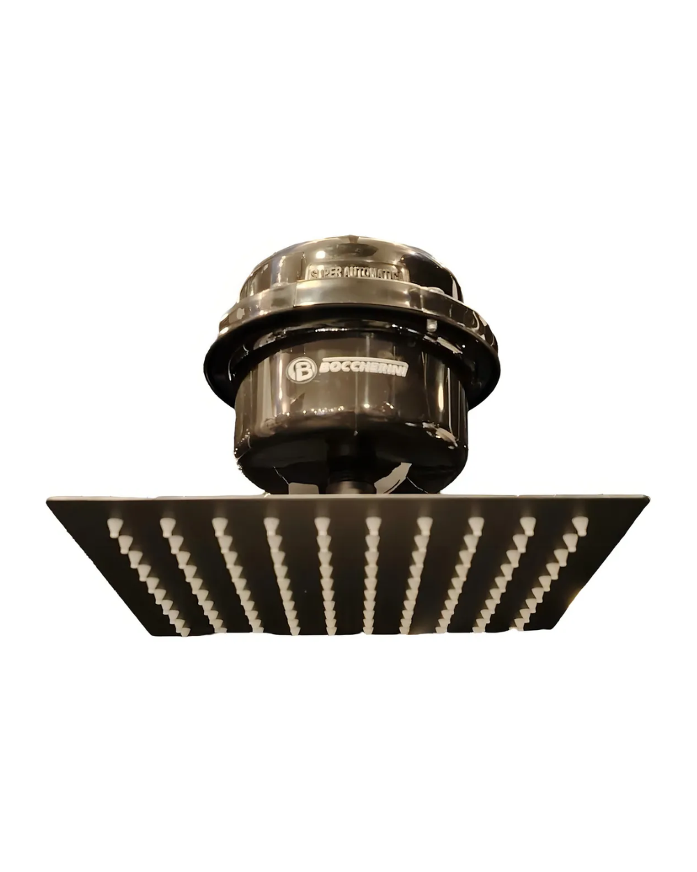 Ducha Eléctrica Boccherini Negra 4.32 Kw Regadera Lluvia 20cm