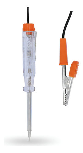Tester Provador De Circuitos Corriente Directa Caiman Truper Naranja