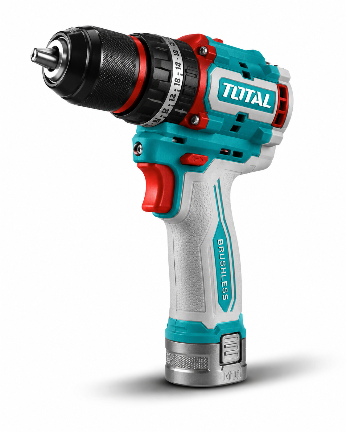 Taladro Percutor 1/2" 16V 66Nm Brushless Total + 2 Baterías + Accesorios UTIDLI166062