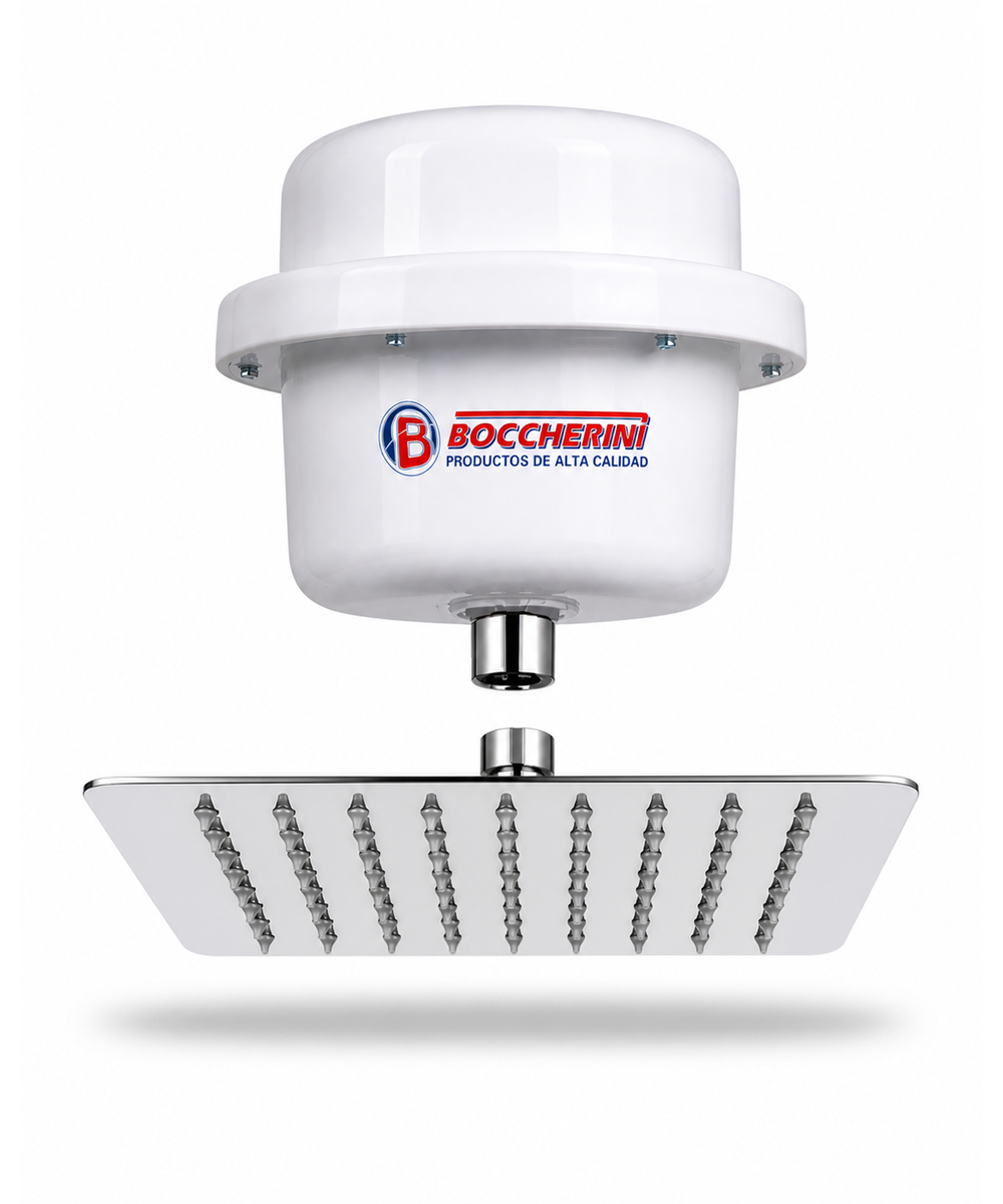 Ducha Eléctrica Boccherini + Regadera 30cm Cromada