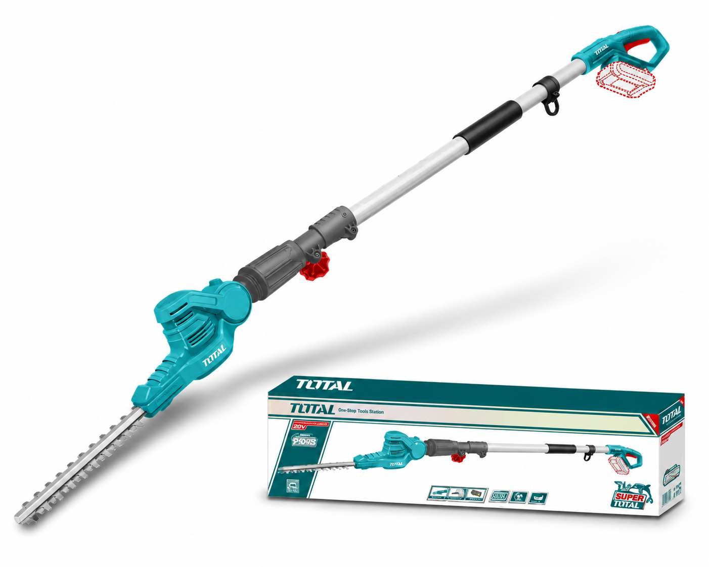 Cortasetos Inalámbrico Expandible 20V 0-40cm Total TPHT201601 No Incluye Batería ni Cargador