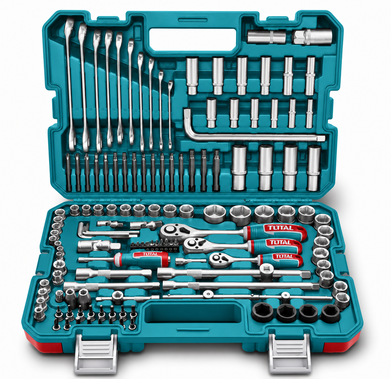 Rache con Copas 1/2" 1/4" 3/8" x139 Pzs Total THKTHP21396