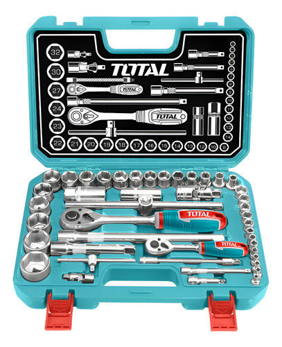 Rache Con Copas 1/4 Y 1/2 X 44 Pzs Industrial Total