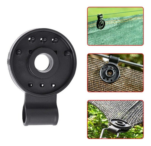 Polisombra Negra 80%, 4m X 20m Largo + 50 Broches Plasticos