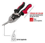 Tijera Aviacion Para Lamina 10  Corte Izquierdo Truper Rojo