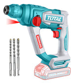 Rotomartillo Inalambrico Sin Carbones Sds Plus Total 1.8j Color Turquesa Frecuencia 50/60hz