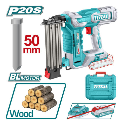 Clavadora Inalámbrica 50mm 20v Total, No Incluye Bat Y Carg