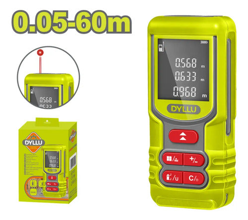 Medidor Laser Profesional De Distancia 0.05 A 60mts Dyllu