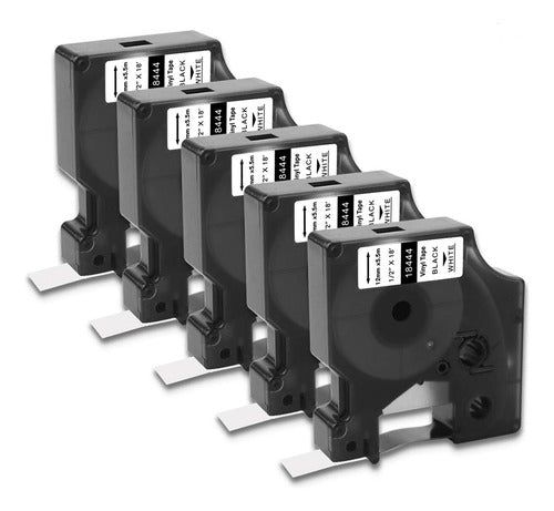 Cinta Industriale Flexible De Nailon Dymo - Rhino 12mm Blanco