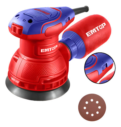Lijadora Roto Orbital 5" Velocidad Variable 320W EMTOP ULFSR23206