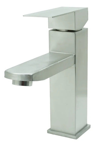 Llave Lavamanos Monocontrol Satinada Baja 18cm Uduke HT2032